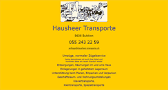 Desktop Screenshot of hausheer-transporte.ch